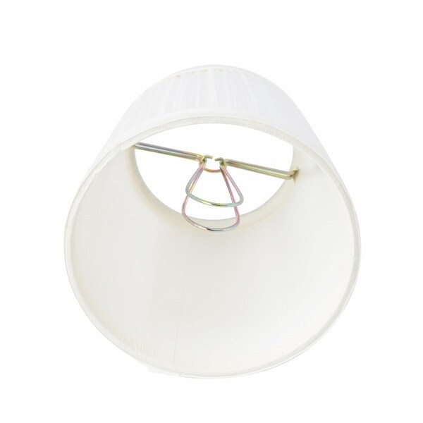 Clip on drum shade top